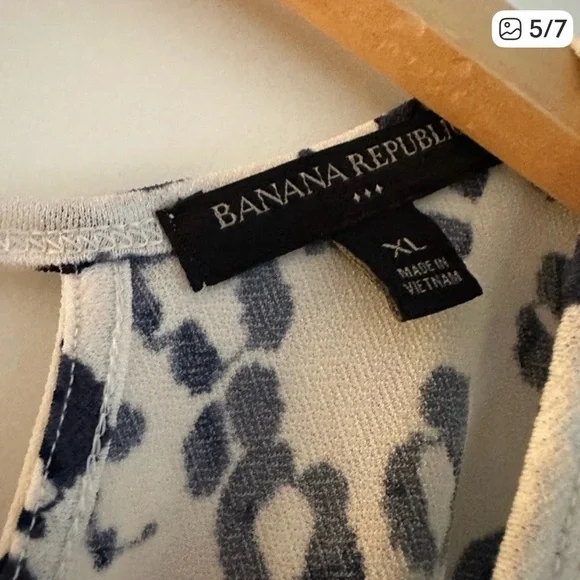 Banana Republic Black and Cream Dress - Picture 4 of 6